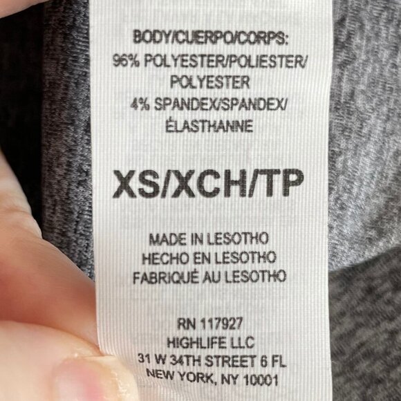 Reebok Training Perfect Cap Sleeve V Neck Slim Top Black Heather Sz XS NWT - Picture 12 of 13